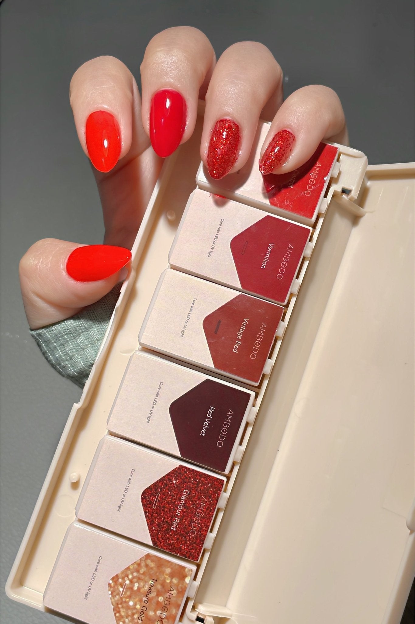 6 - Pan Solid Gel Nail Polish Palette | Chilli - Ambedo BeautyNail Polishes
