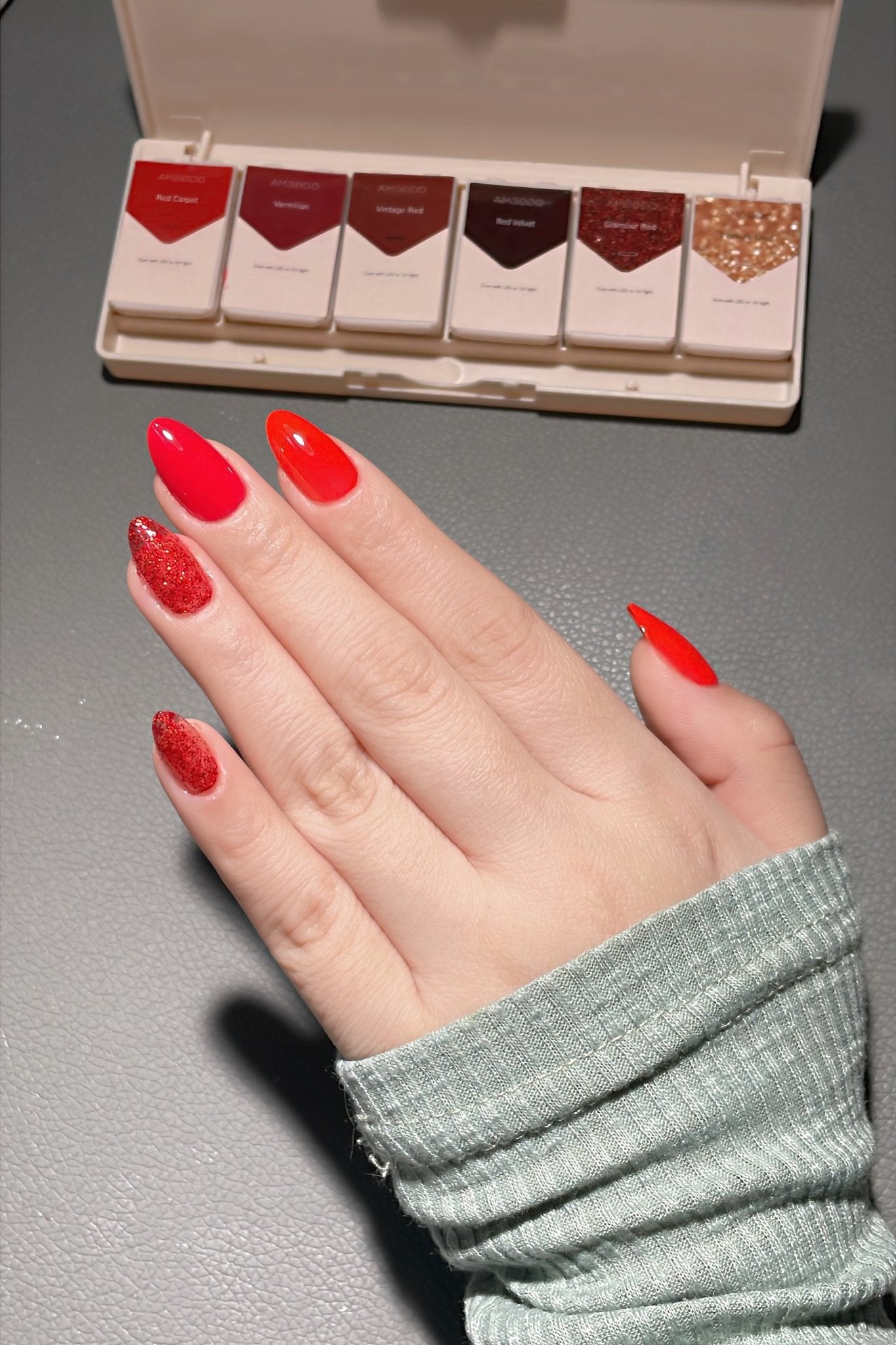 6 - Pan Solid Gel Nail Polish Palette | Chilli - Ambedo BeautyNail Polishes