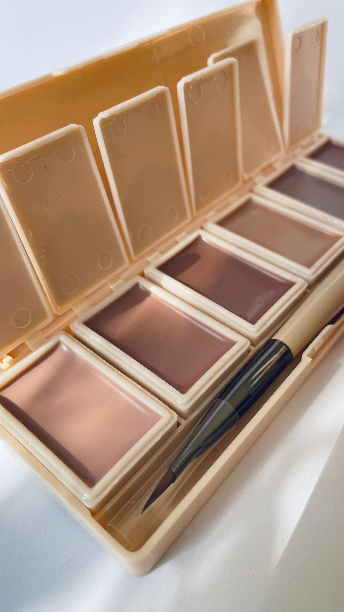 6 - Pan Solid Gel Nail Polish Palette| Mauve| Sheer Jelly Gel - Ambedo Beauty