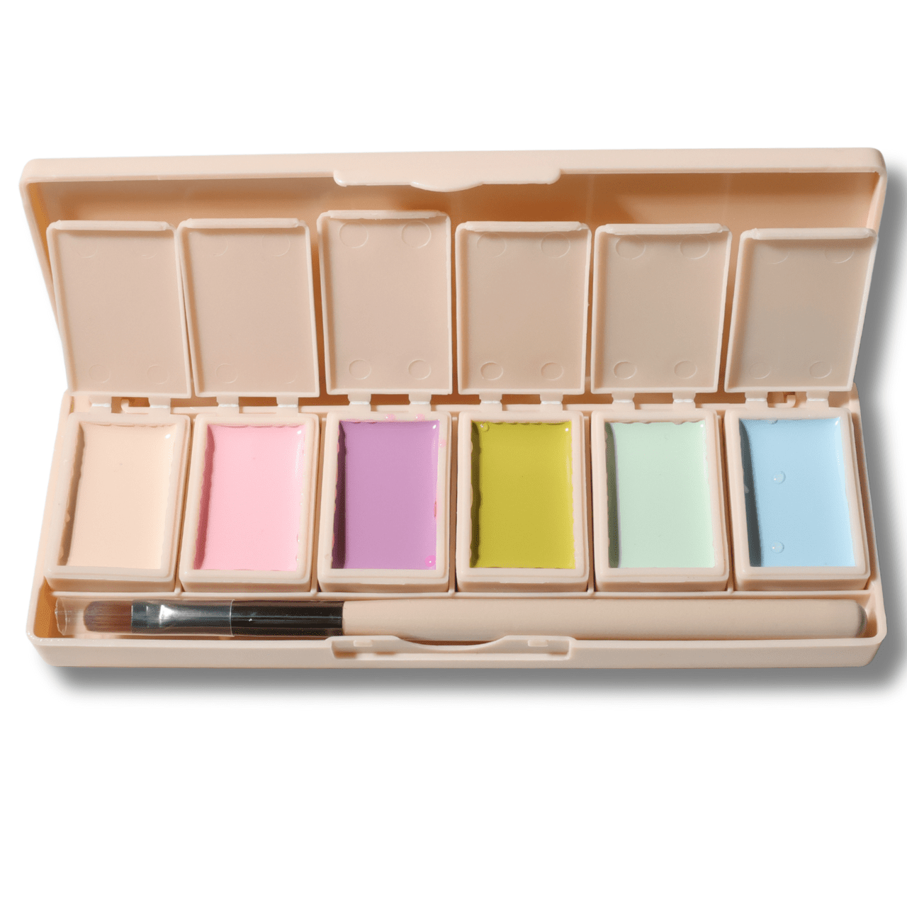 Ambedobeauty Nail Polishes Day Dream / White Lamp (Must be plugged in) 6-Pan Solid Nail Gel Polish Palette |Starter Kit