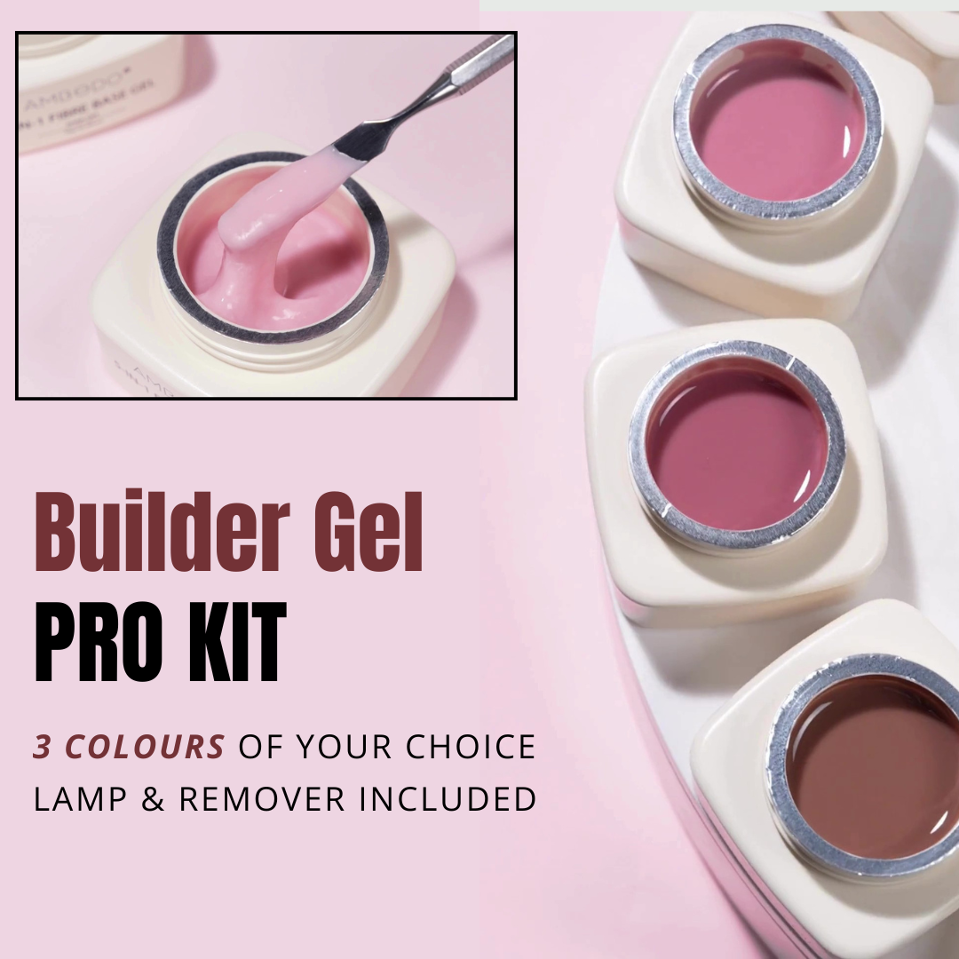 Builder Gel Pro Kit |3 Colours with Lamp