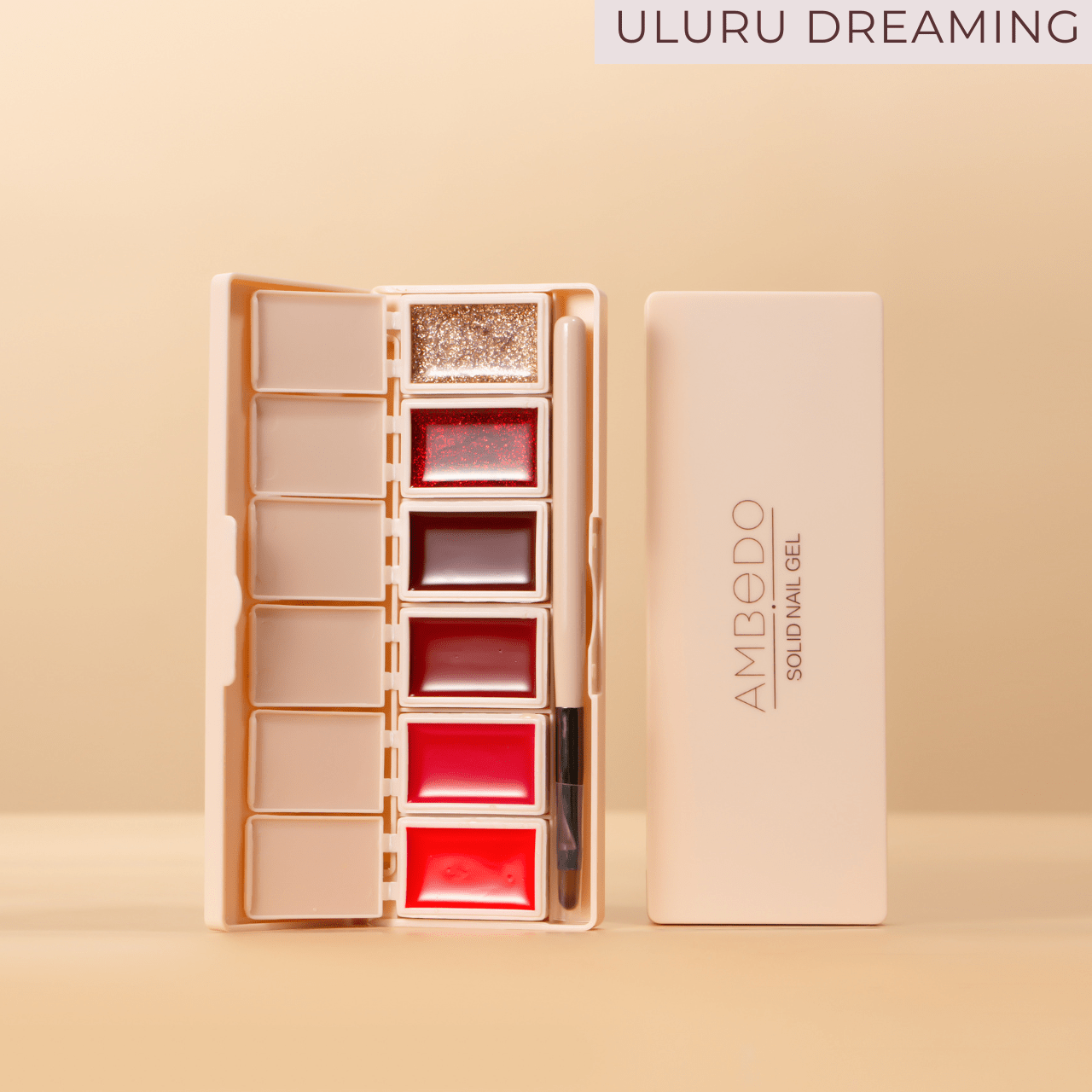 Award Winning Complete Gel Nail Starter Kit with LED Lamp | 6 - Pan Palette - Ambedo BeautyNail Polishes