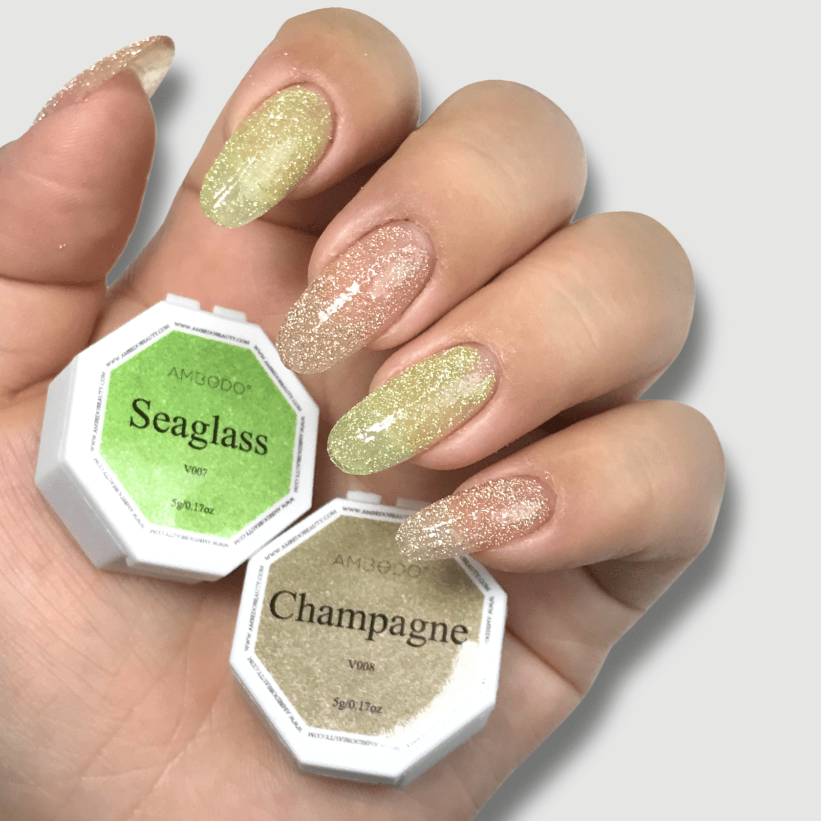 Ambedobeauty Nail Polishes Seaglass DIY Gel Capsule Refills| Diamonite (Copy)