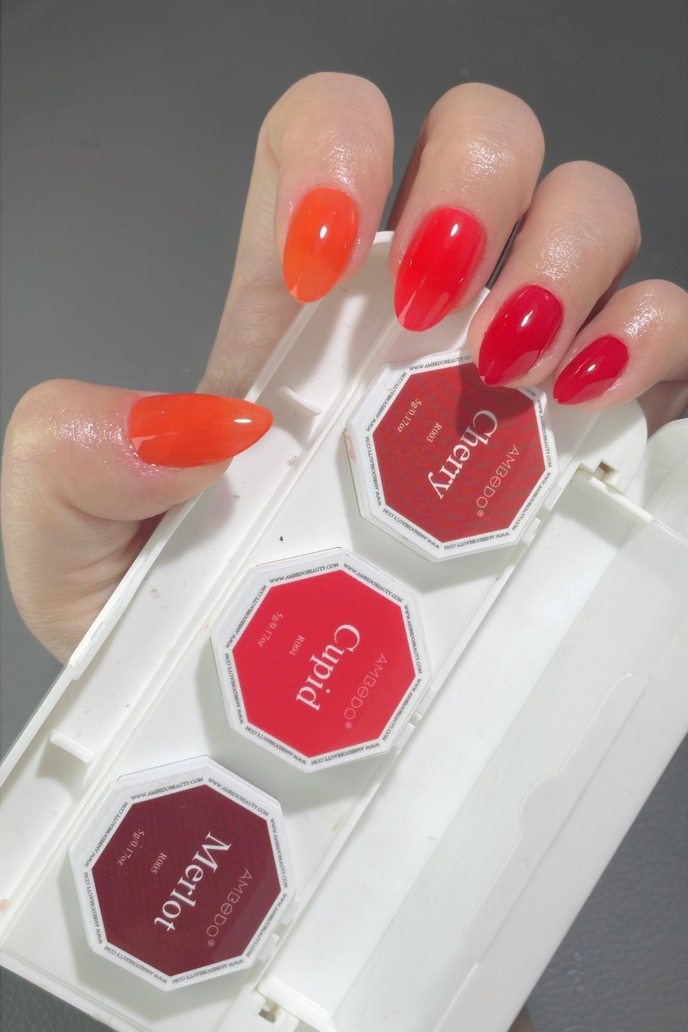 DIY Gel Capsule Refills| Red Reign - Red/Orange - Ambedo BeautyNail Polishes