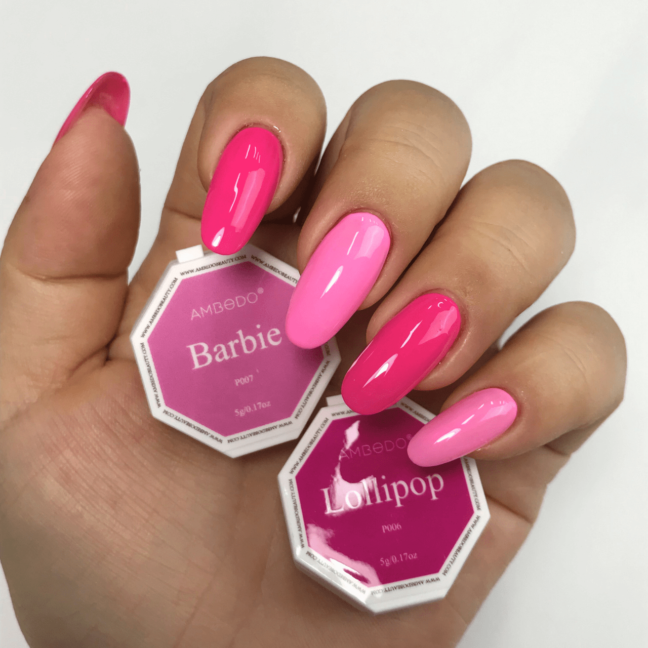 Ambedobeauty Nail Polishes Barbie DIY Gel Capsule Refills| Sugar Blossom-Pink/Purple