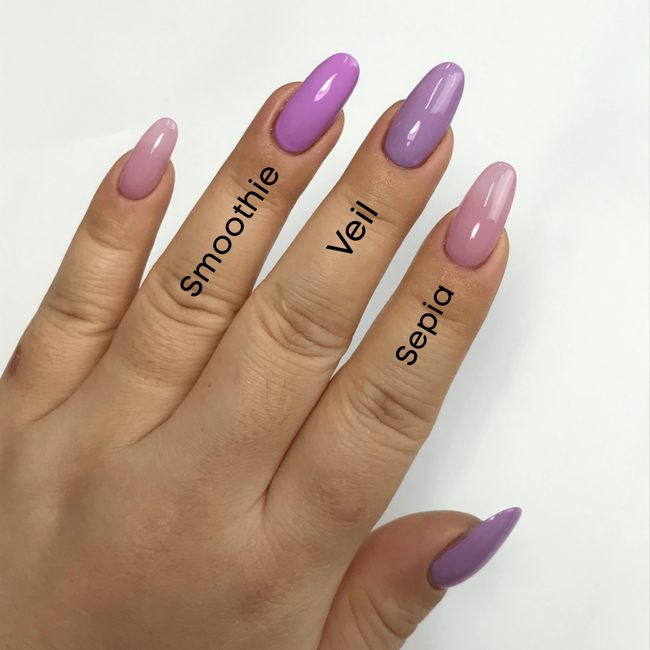 Ambedobeauty Nail Polishes DIY Gel Capsule Refills| Sugar Blossom-Pink/Purple