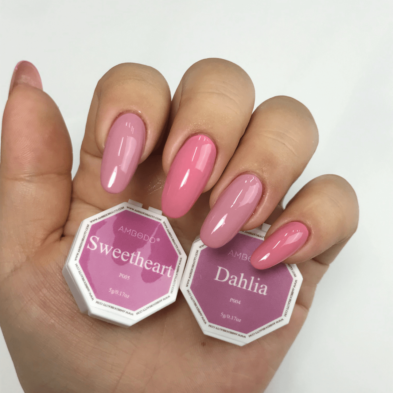 Ambedobeauty Nail Polishes Dahlia DIY Gel Capsule Refills| Sugar Blossom-Pink/Purple