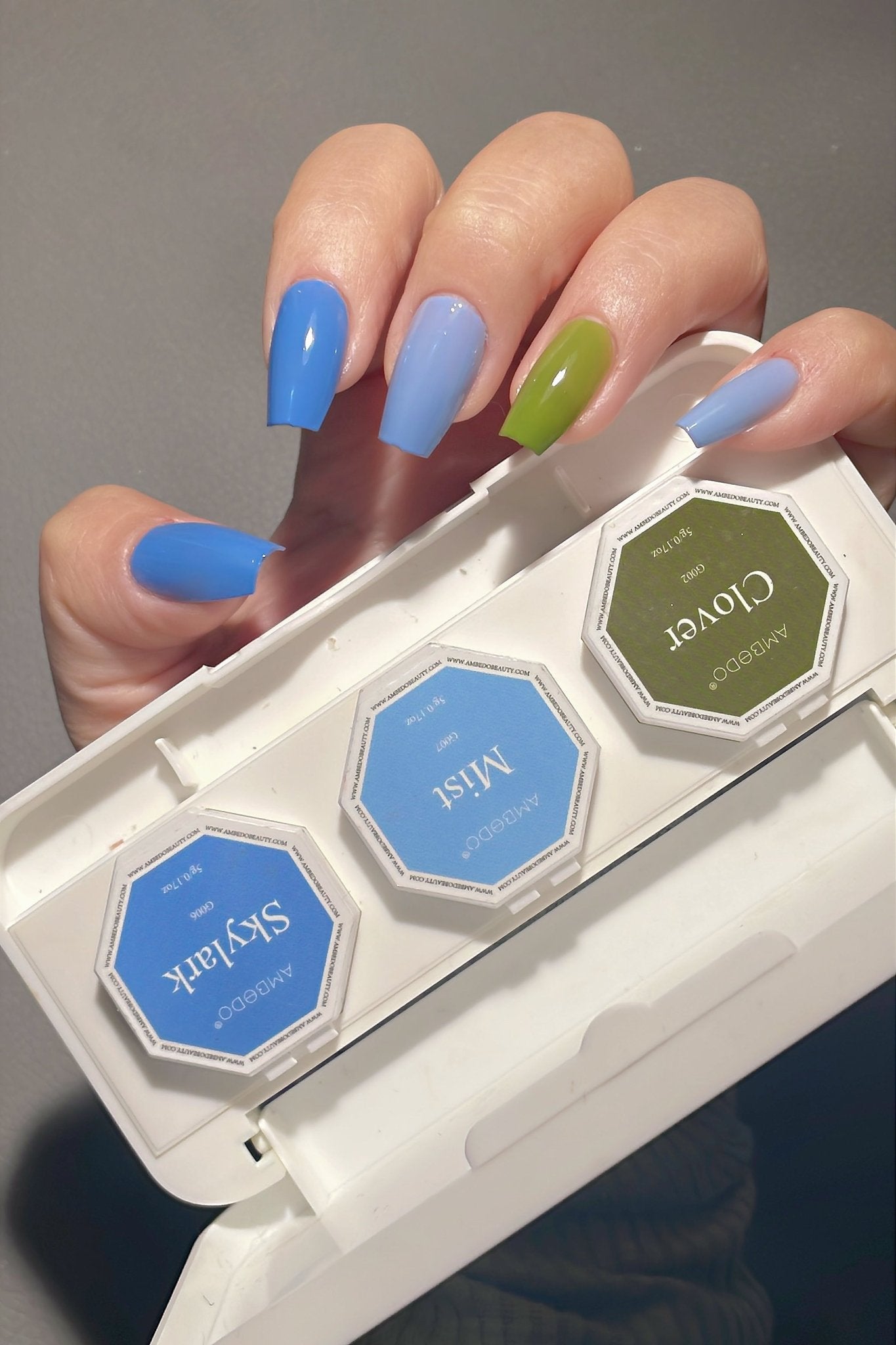 DIY Gel Refill Capsules| Misty Coast - Blue/Green/Grey - Ambedo BeautyNail Polishes