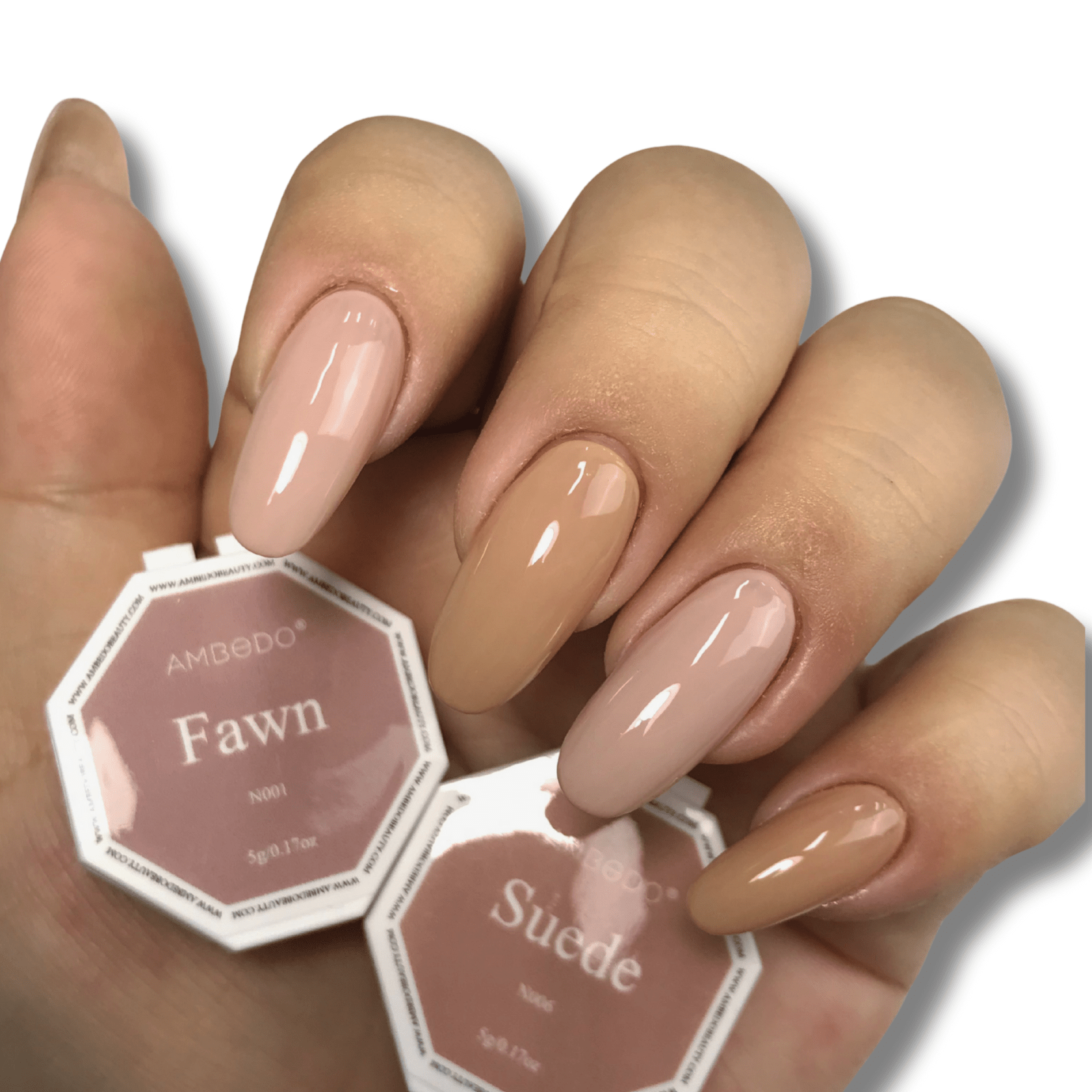 Ambedobeauty Nail Polishes DIY Gel Refill Capsules| Neutral Core-Beige/Cream/Nude