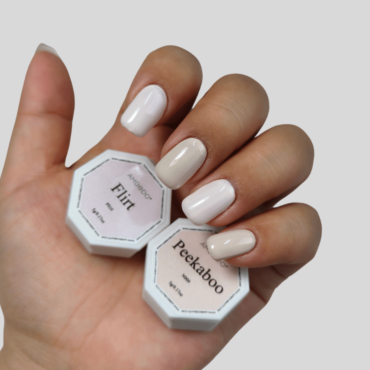 Ambedobeauty Nail Polishes Flirt DIY Gel Refill Capsules| Neutral Core-Beige/Cream/Nude