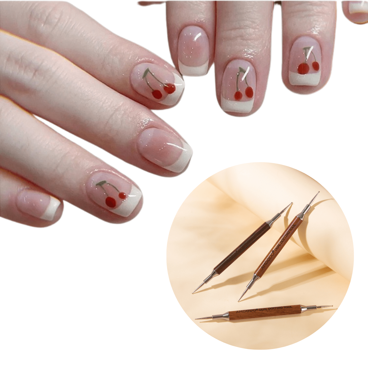 Ambedobeauty Nail Tools Dual-Headed Dotting Pen |Nail Art Tool