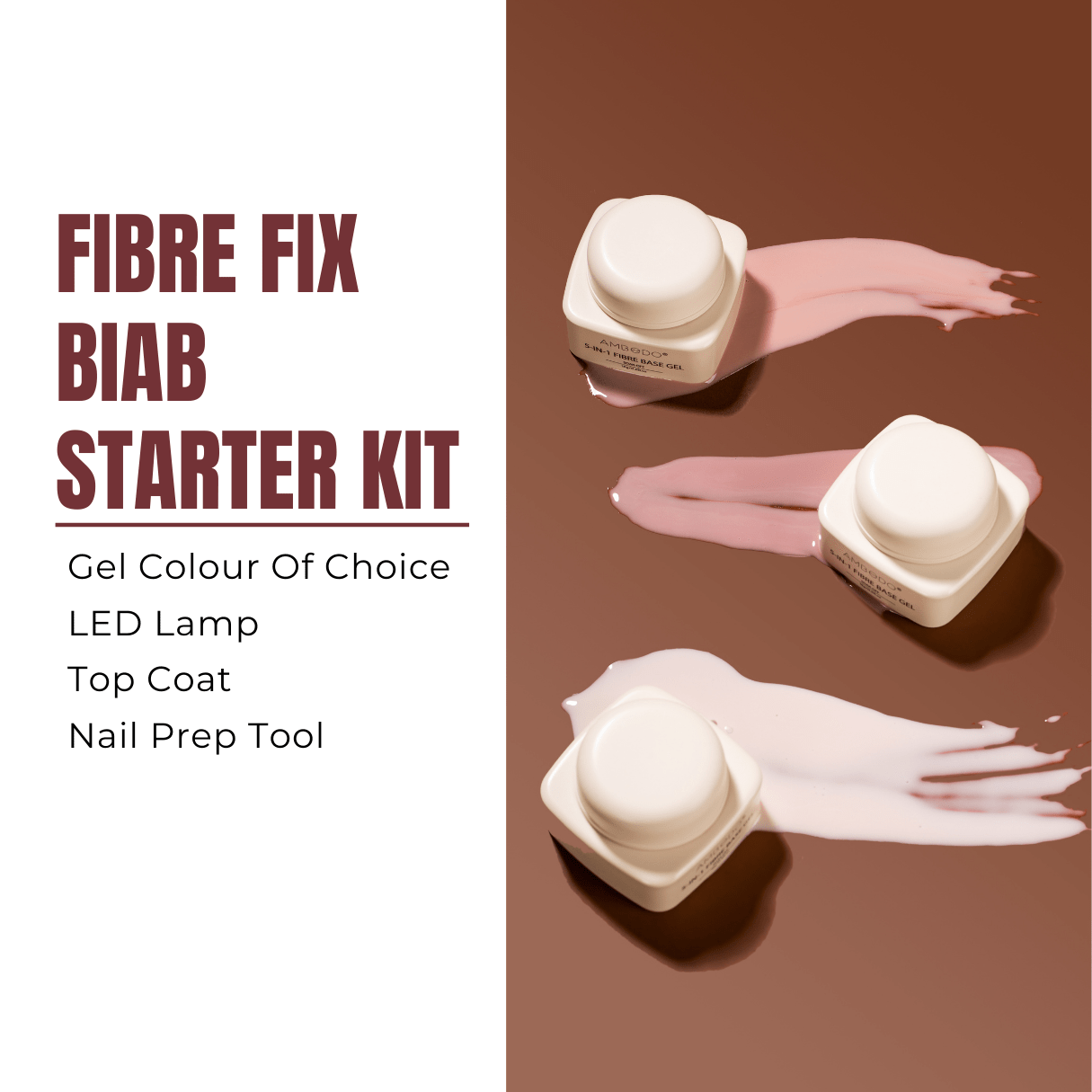 Fibre Fix 5 - In - 1 Builder Base | Starter Kit - Ambedo BeautyNail Polishes