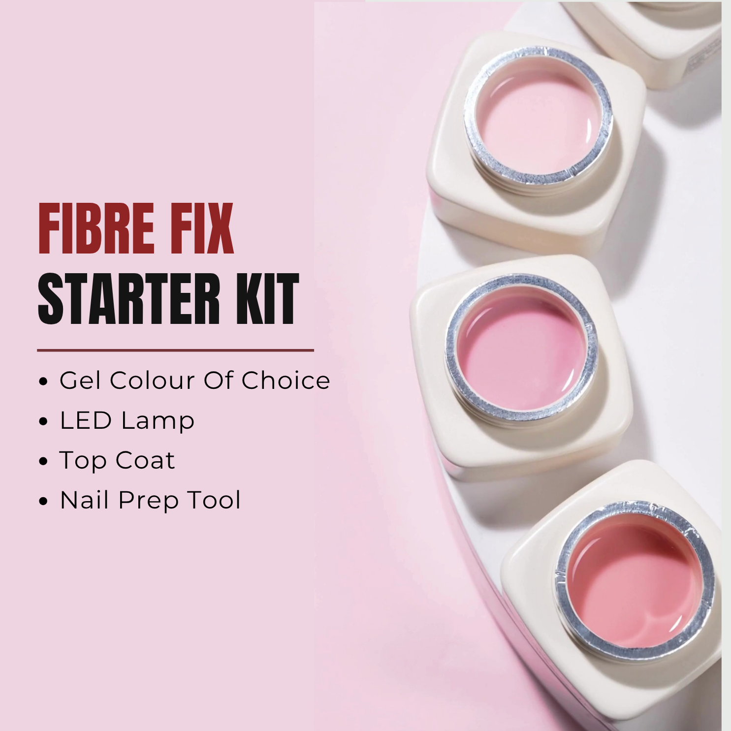 Ambedobeauty Nail Polishes Fibre Fix 5-In-1 Builder Base | Starter Kit