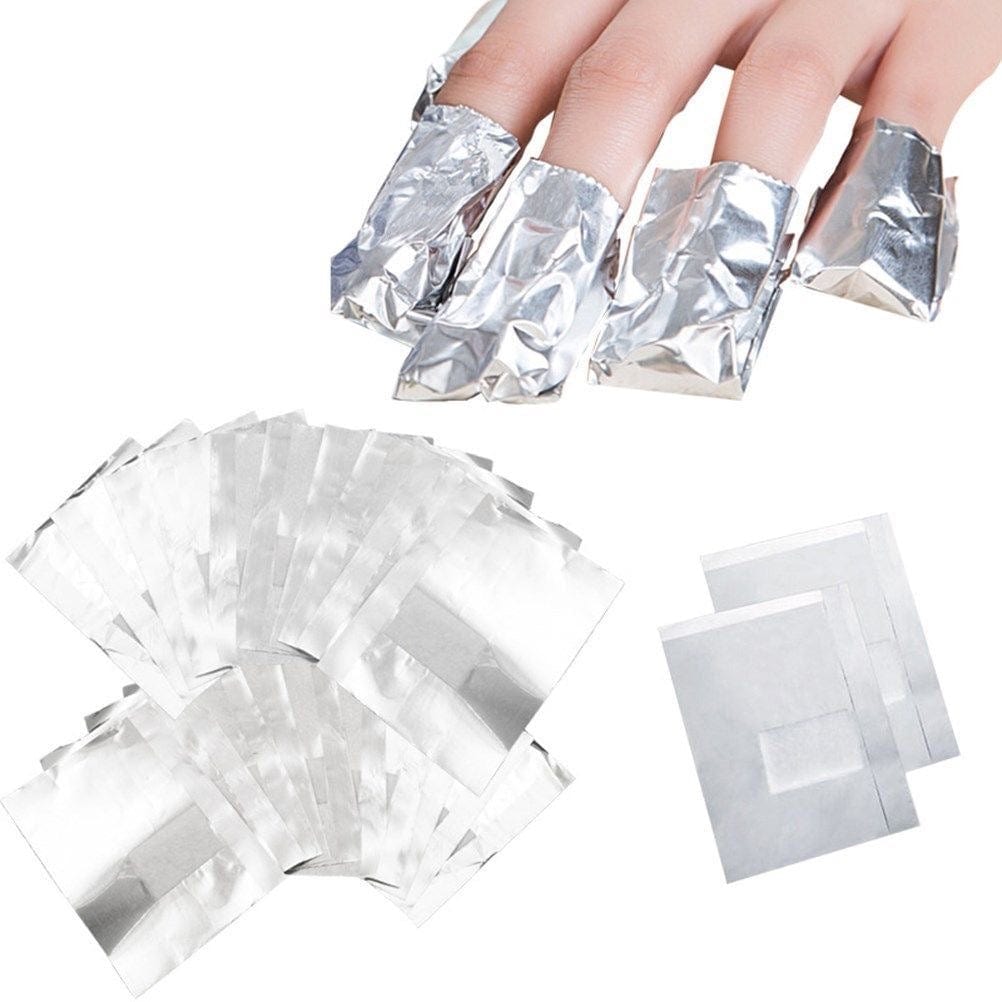 Ambedobeauty Nail Polish Removers Foil Nail Gel Remover Wraps - 100pcs