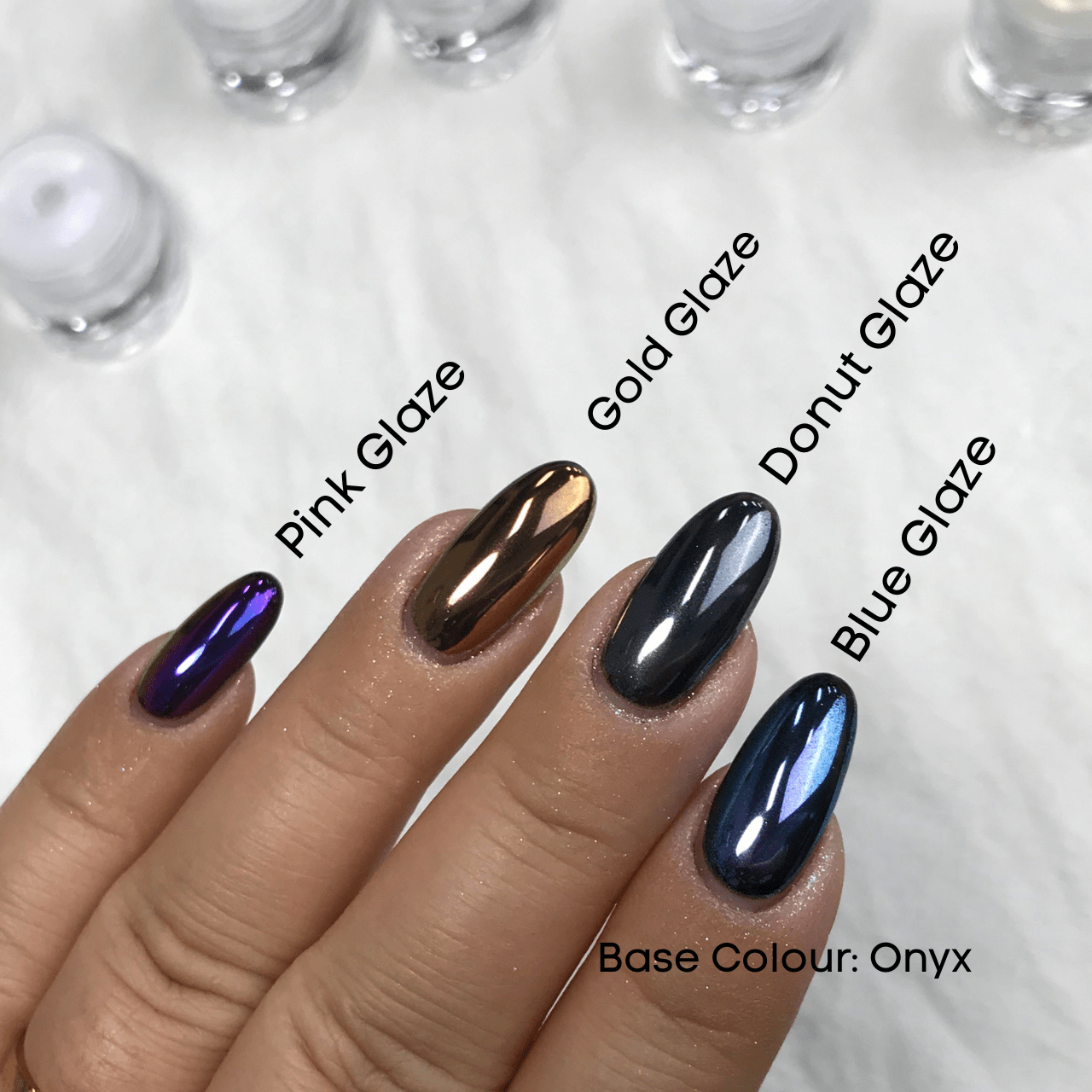 Ambedobeauty Nails Gold Glaze Pearlescent Glazed Chrome Nail Powder