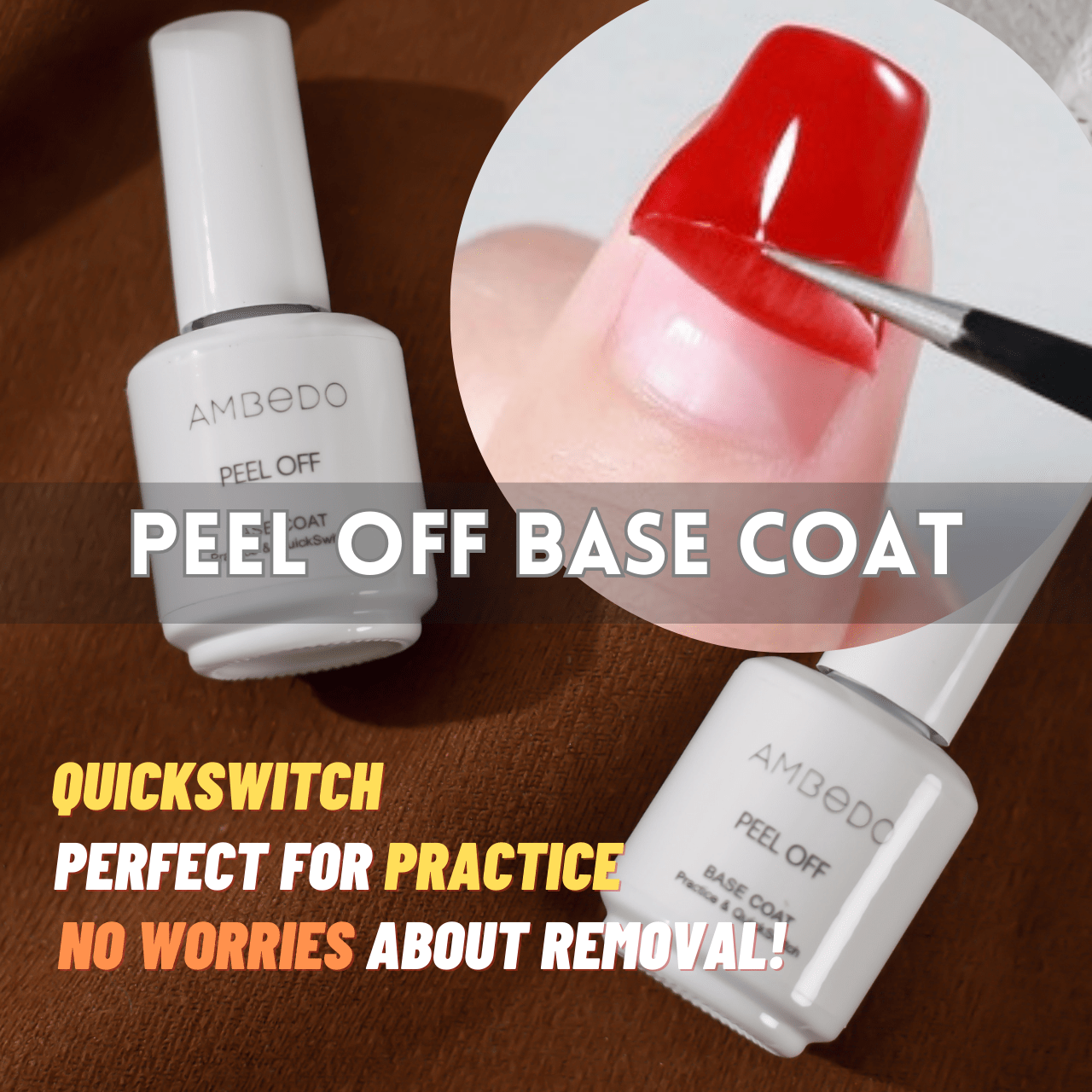 Peel-Off Base Coat - Ambedobeauty