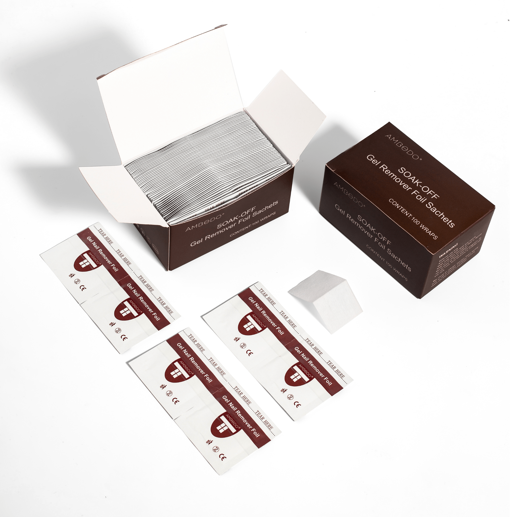 Premium Gel Nail Remover Foil Wraps | 100pcs - Ambedo Beauty