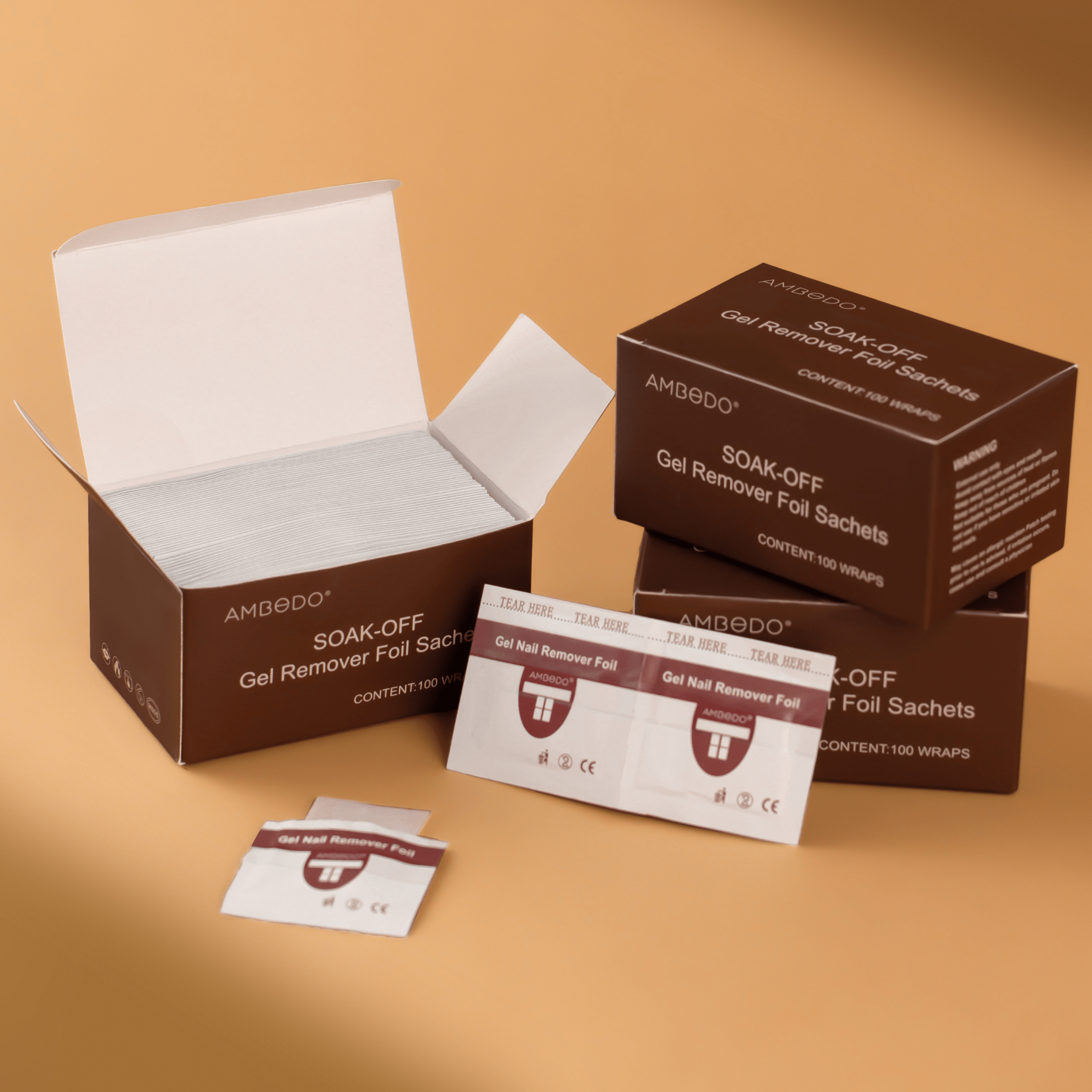 Premium Gel Nail Remover Foil Wraps | 100pcs - Ambedo Beauty