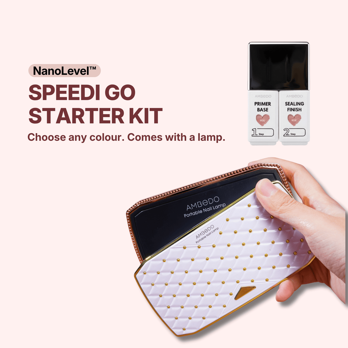 Speedi Mani Gel Polish Starter Kit | Portable LED Lamp - Ambedo BeautyNail Polishes