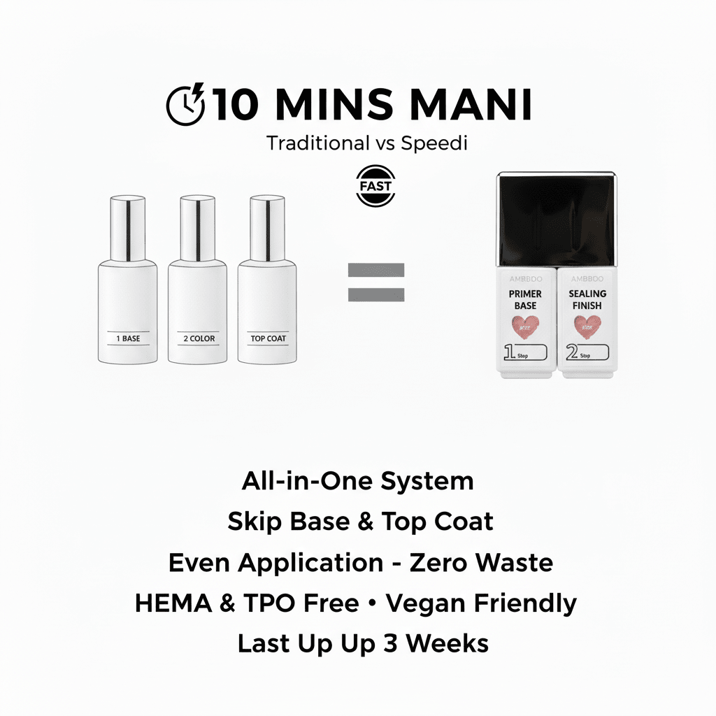 Speedi Mani Ultimate Starter Kit | 6 Colours With Lamp - Ambedo BeautyNail Polishes