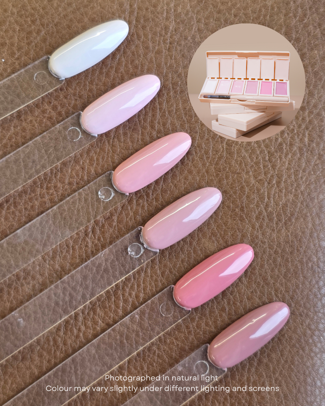 6-Pan Solid Gel Nail Polish Palette | Kati Thanda Afterglow