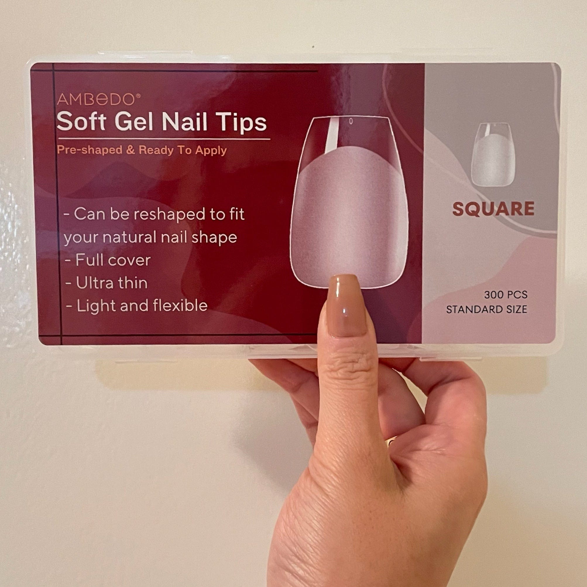 300pcs Ultra - Thin Nail Extension Soft Nail Tips - Ambedo Beauty