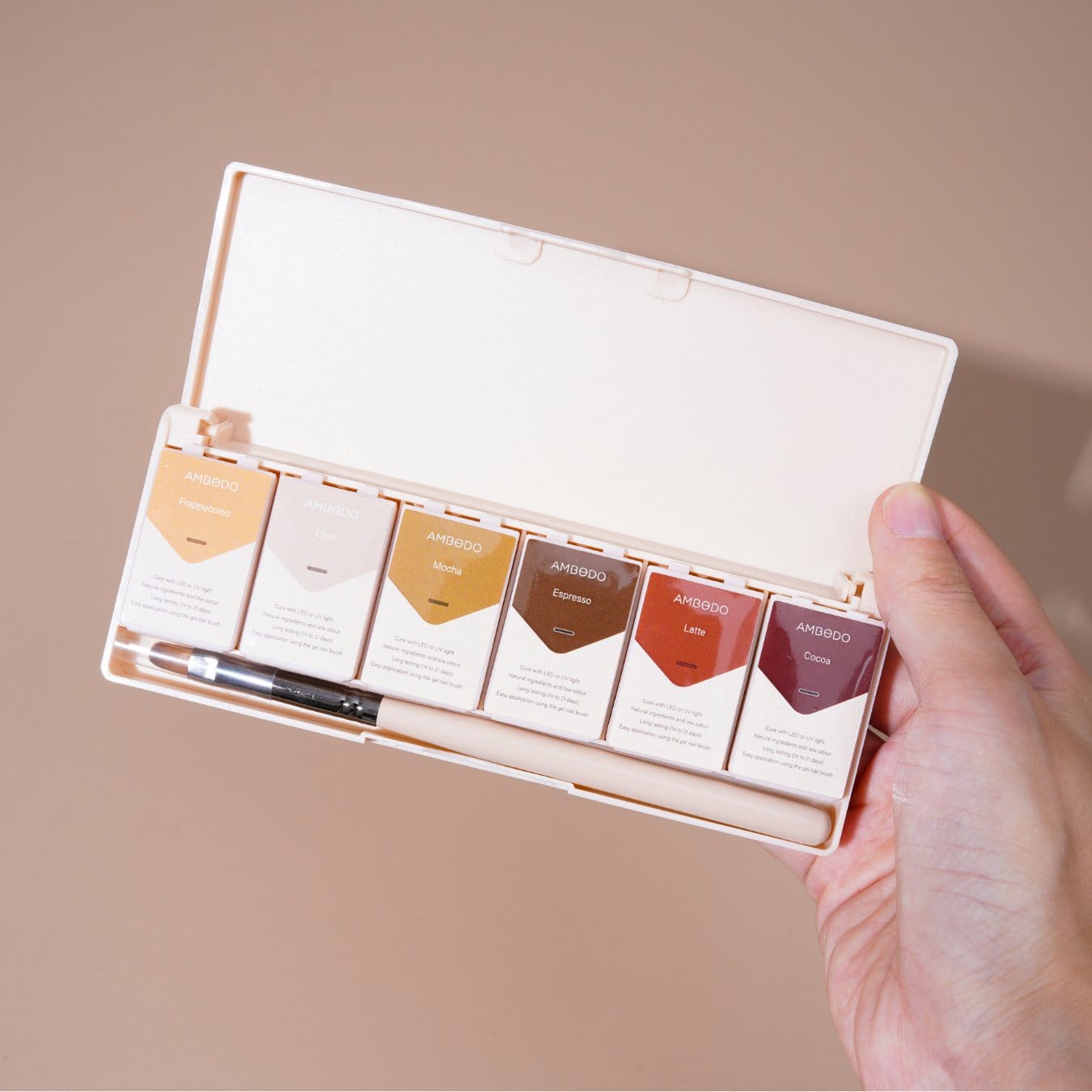 6 - Pan Solid Gel Nail Polish Palette | Earth - Ambedo Beauty