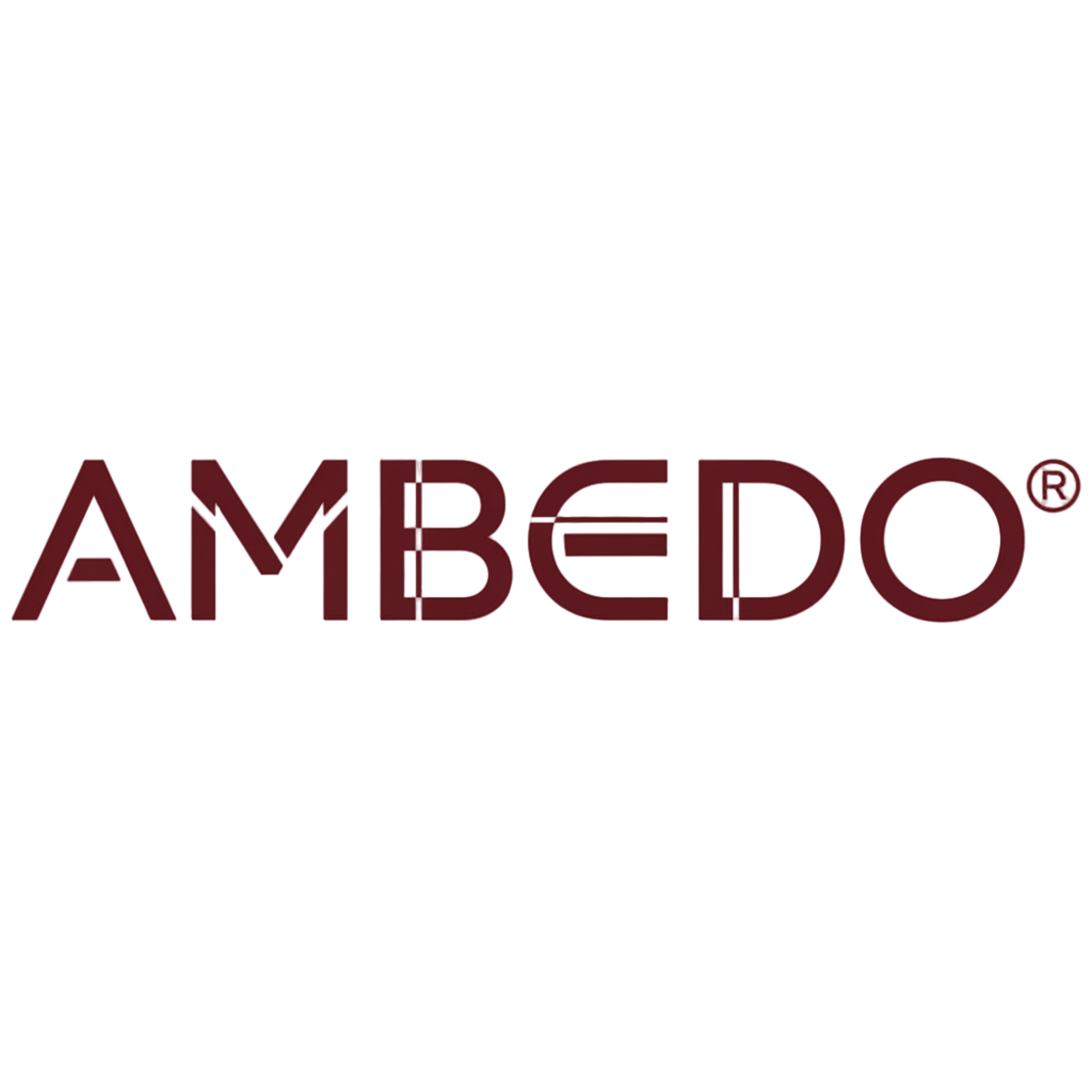 Ambedo Logo in Burgundy