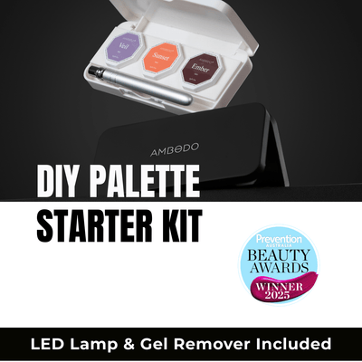 Award Winning Complete Gel Nail Starter Kit with LED Lamp | DIY Palette - Ambedo BeautyNail Polishes