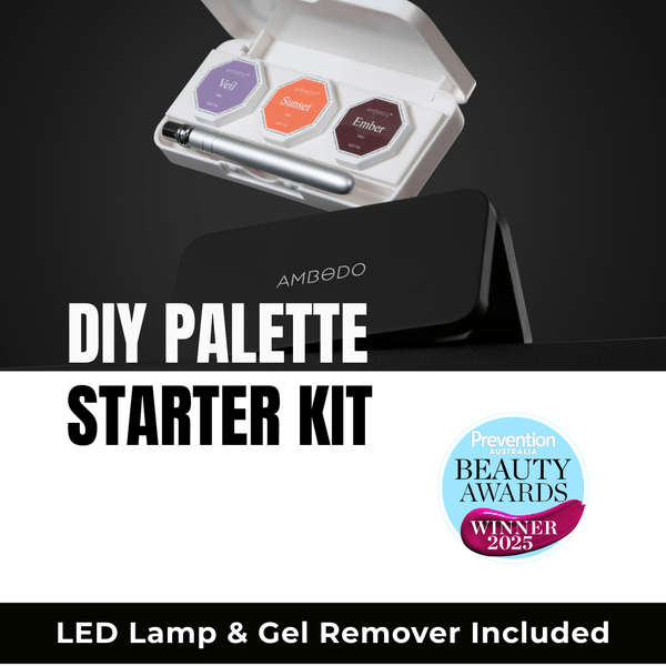 Award Winning Complete Gel Nail Starter Kit with LED Lamp | DIY Palette - Ambedo BeautyNail Polishes