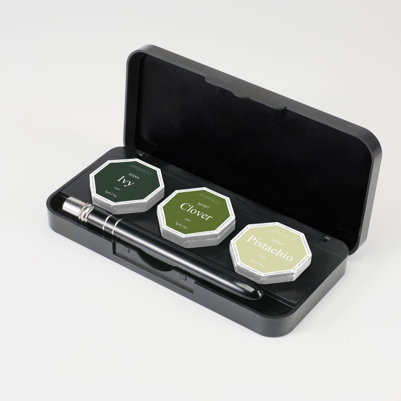 The Ambedo solid gel nail Polish palette customisable colours, pick your own colours