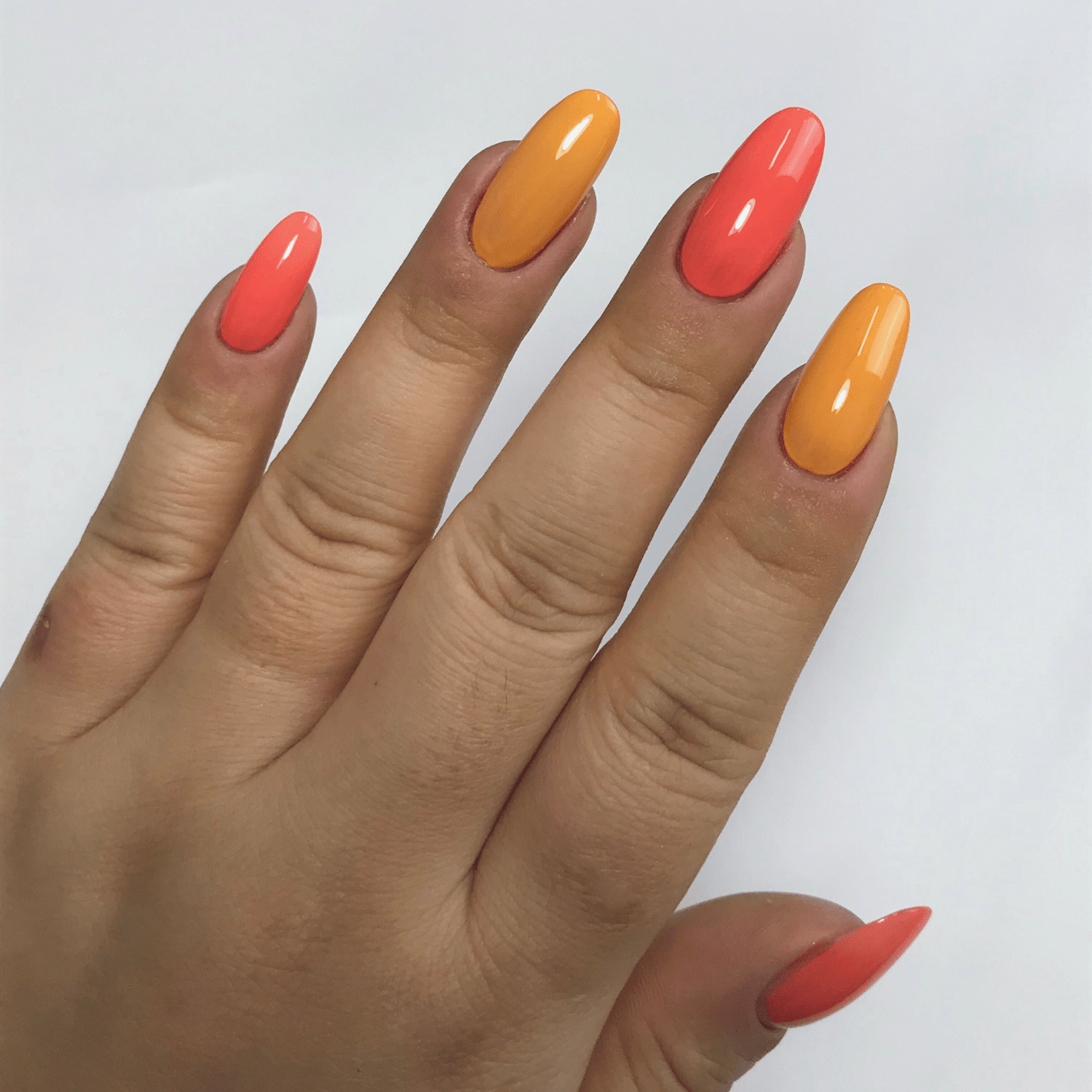Ambedobeauty Nail Polishes DIY Gel Capsule Refills| Red Reign-Red/Orange