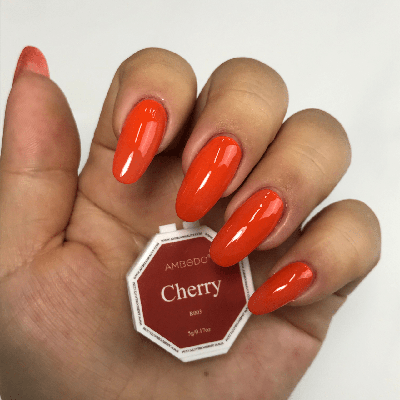 Ambedobeauty Nail Polishes Cherry DIY Gel Capsule Refills| Red Reign-Red/Orange
