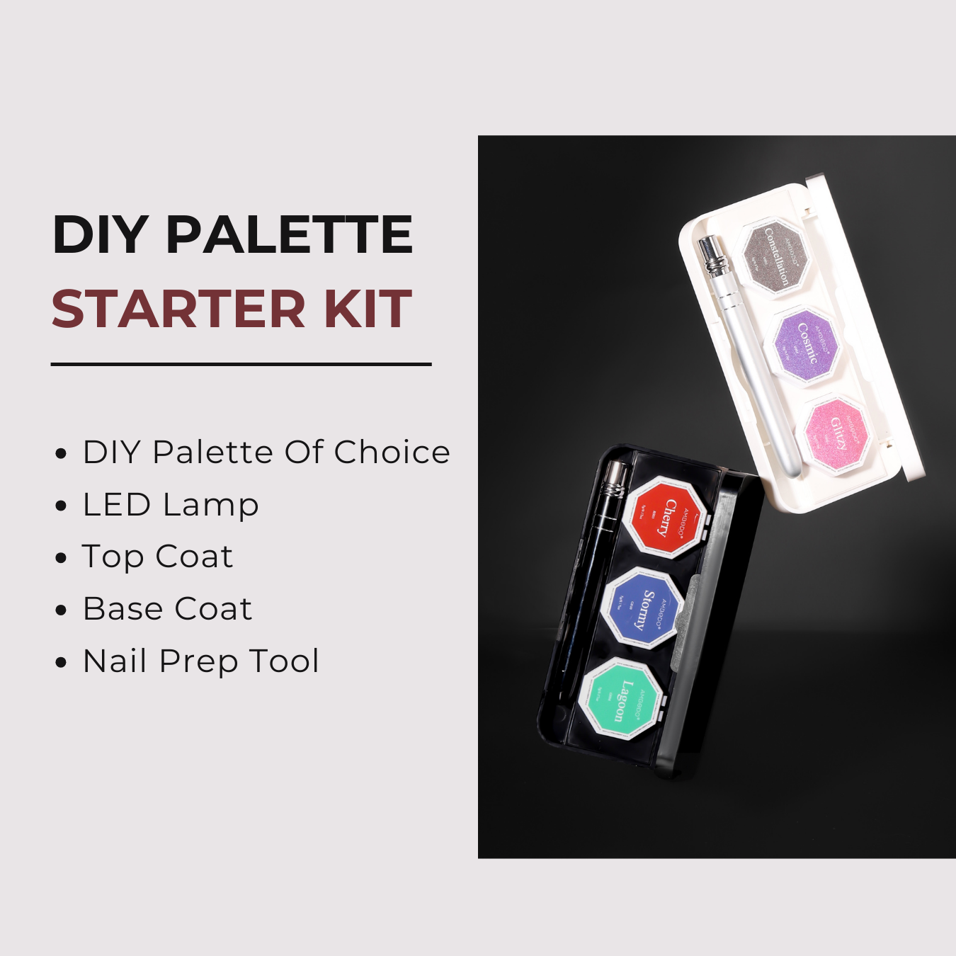 Ambedobeauty Nail Polishes DIY Palette Starter Kit | Home Use