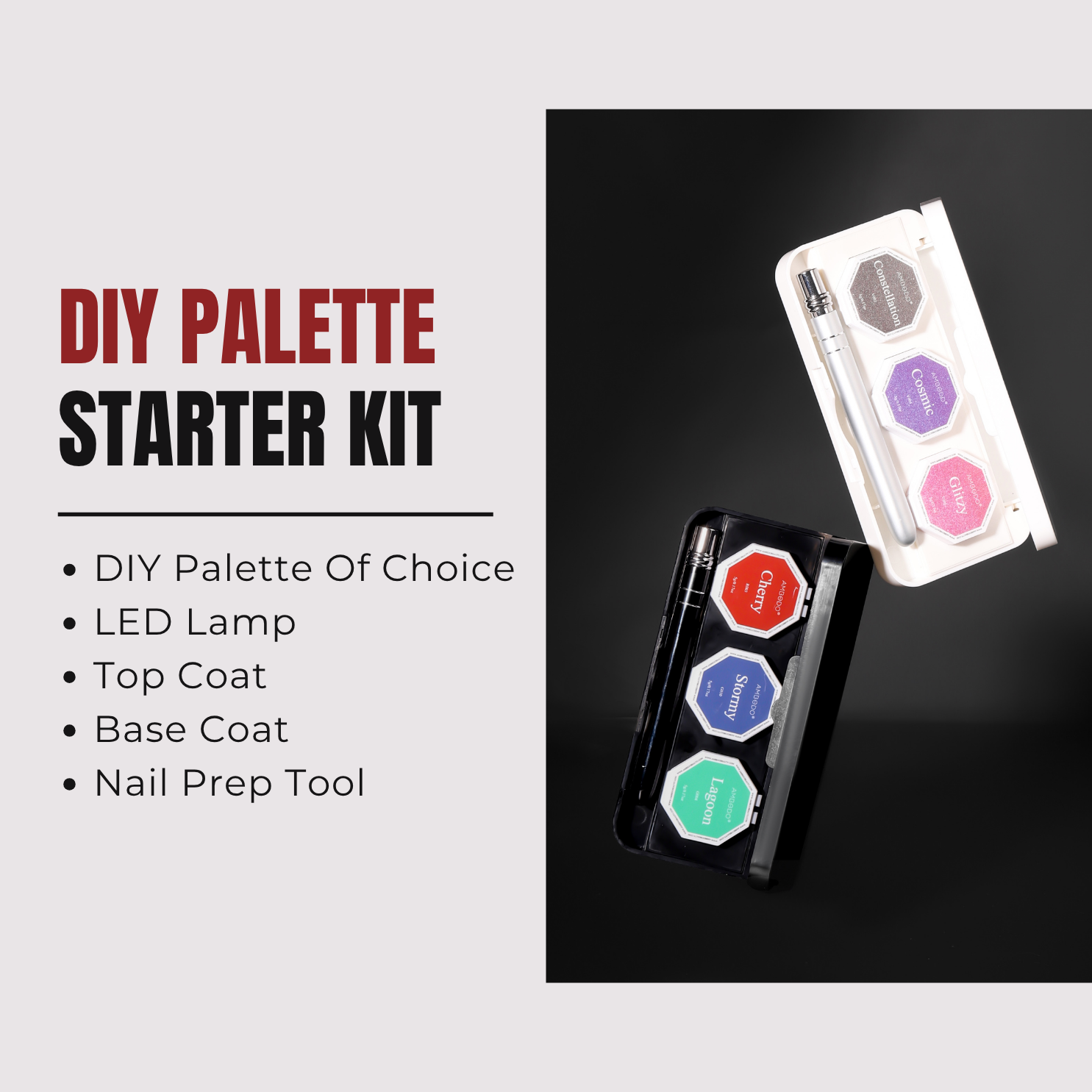 Ambedobeauty Nail Polishes DIY Palette Starter Kit | Home Use