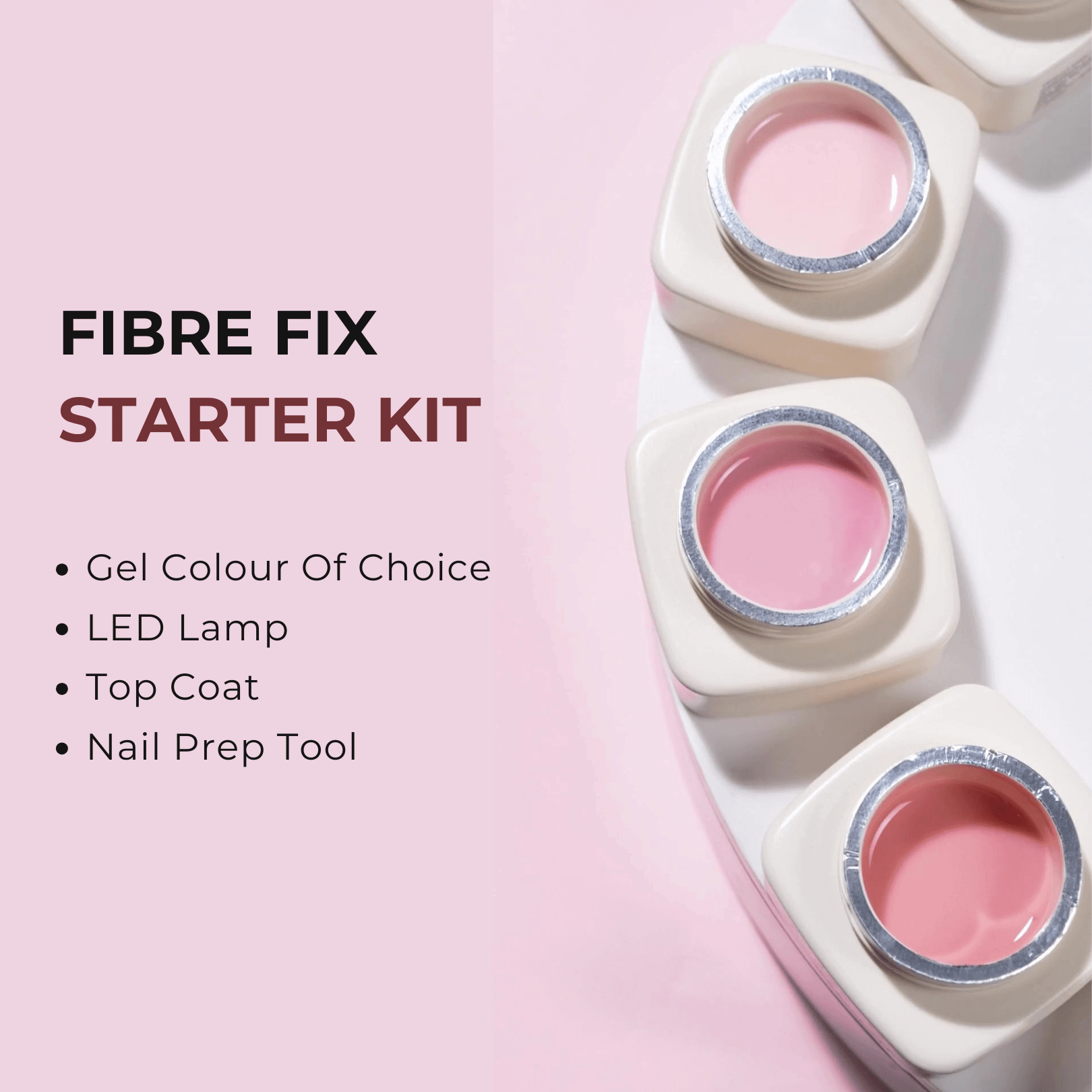 Ambedobeauty Nail Polishes Fibre Fix 5-In-1 Builder Base | Starter Kit