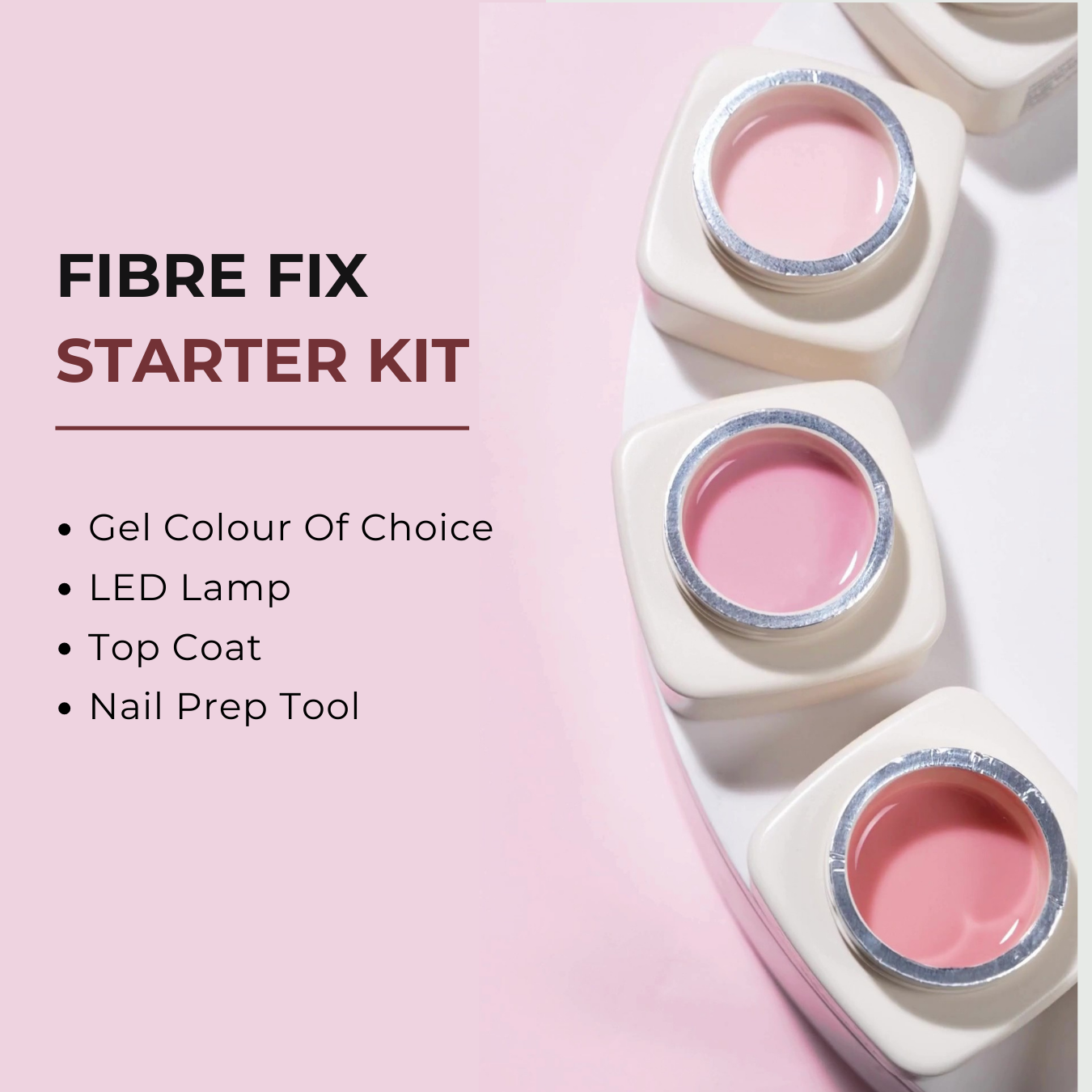 Ambedobeauty Nail Polishes Fibre Fix 5-In-1 Builder Base | Starter Kit