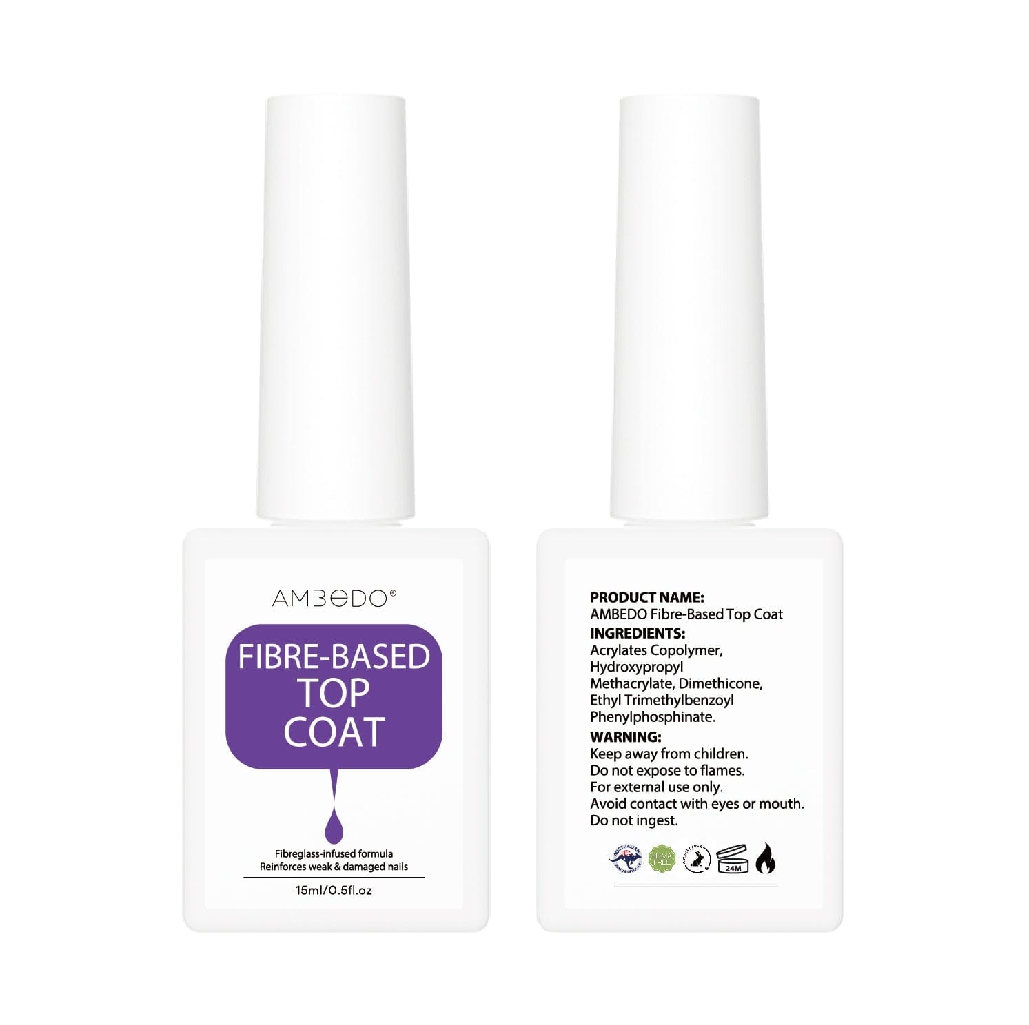 Fibreglass-Infused Top Coat - Ambedobeauty