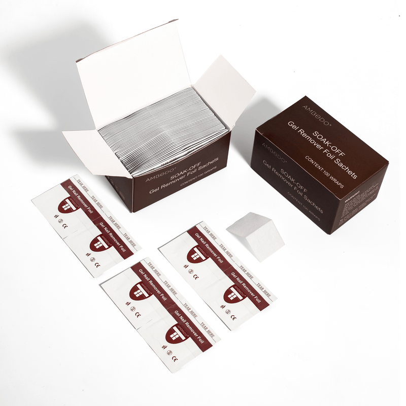 Premium Gel Nail Remover Foil Wraps | 100pcs - Ambedo Beauty