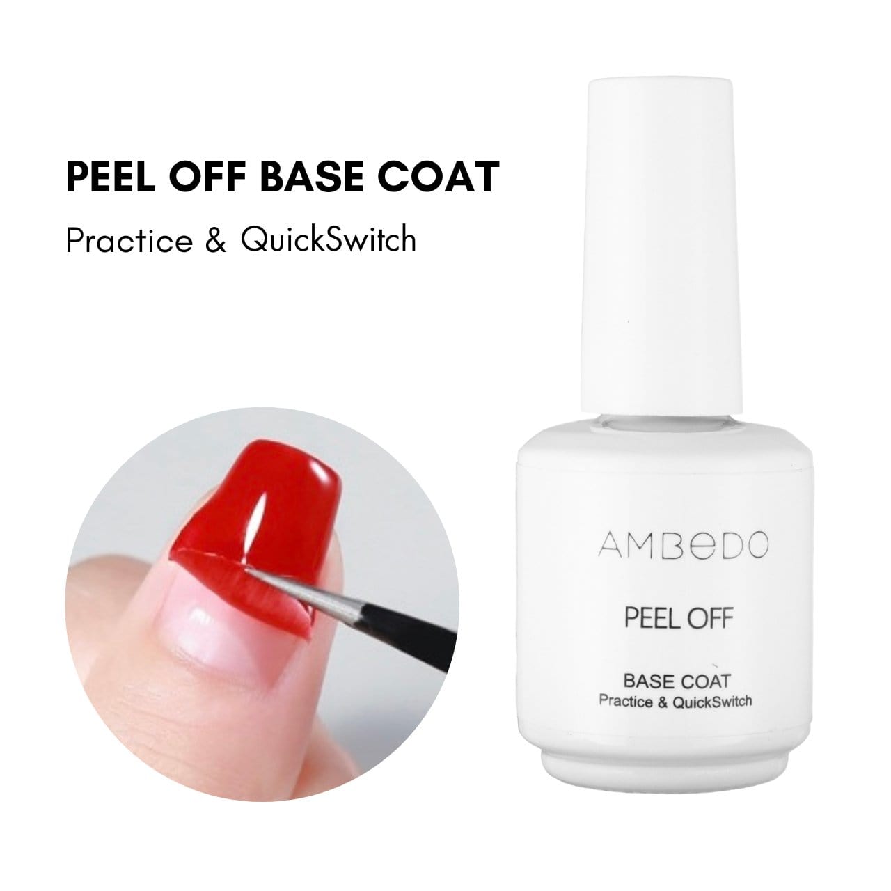 Peel - Off Base Coat - Ambedo Beauty